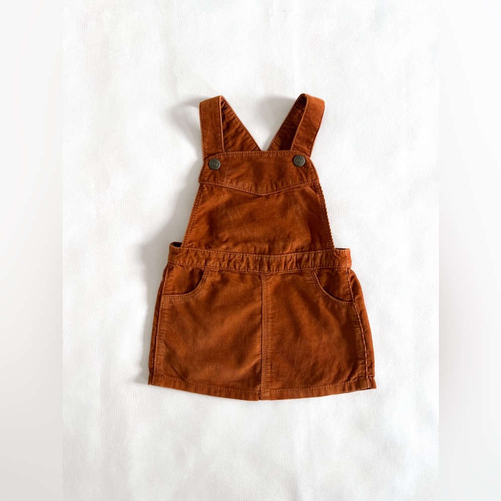 Old Navy Rust Corduroy Dress 12-18 EUC